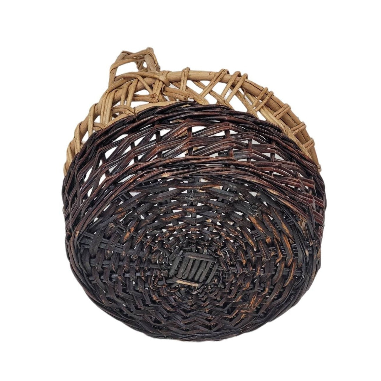 round wicker egg basket flower basket garden harvest basket