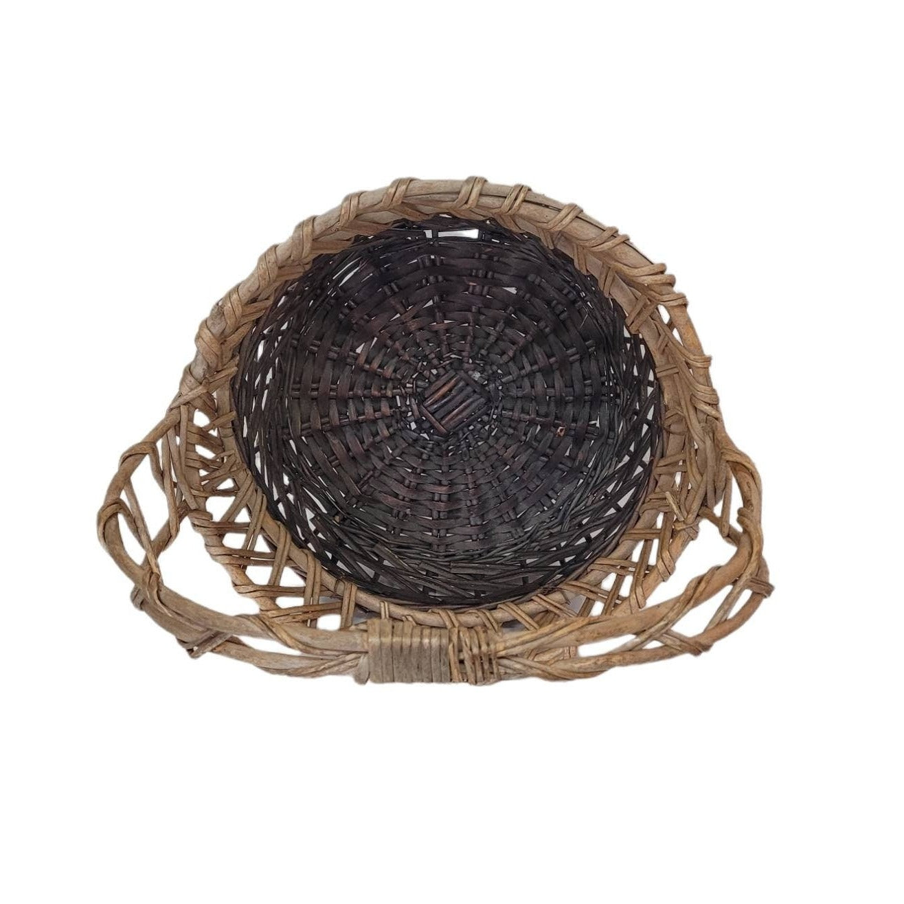 round wicker egg basket flower basket garden harvest basket