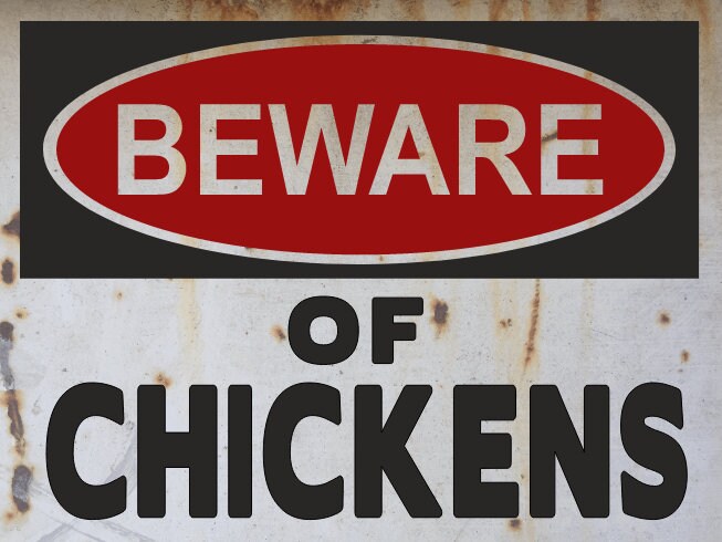 beware of hogs warning sign farm sign pigs