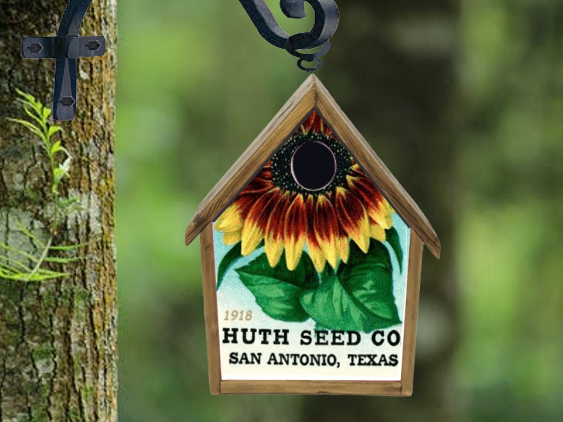 rustic birdhouse bird house handmade custom design