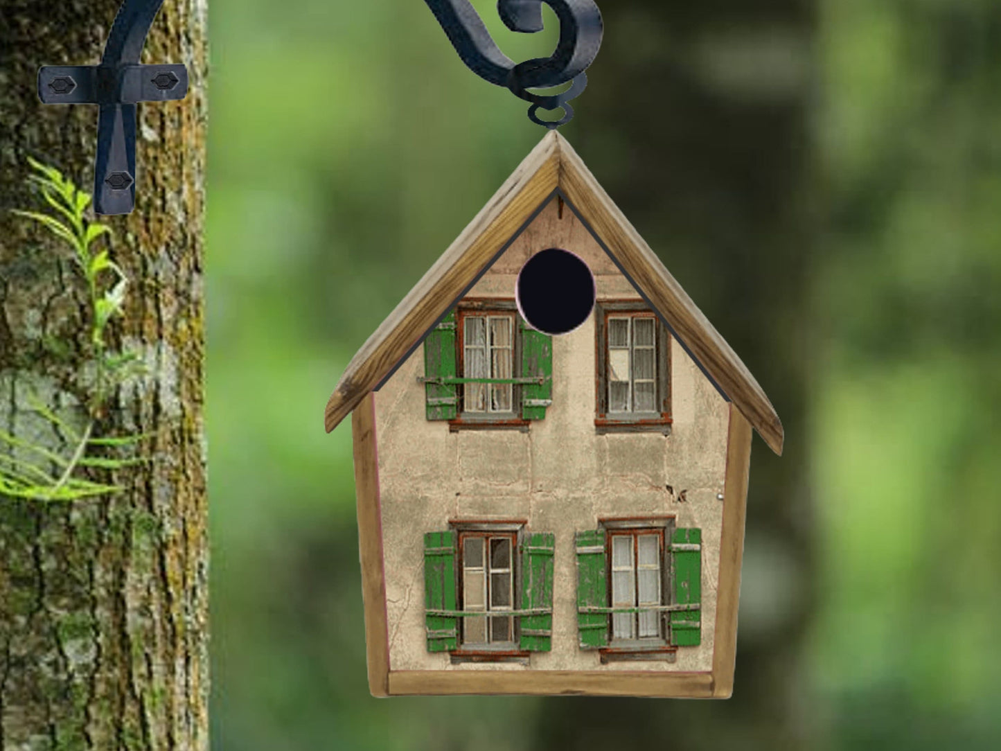 rustic birdhouse bird house handmade custom design are you my mother
