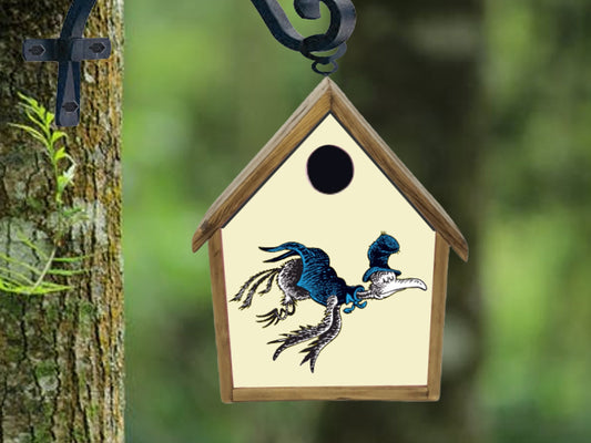 rustic birdhouse bird house handmade custom design old joe crow