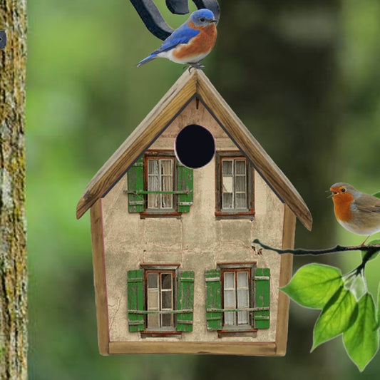 rustic birdhouse bird house handmade custom design abandoned house