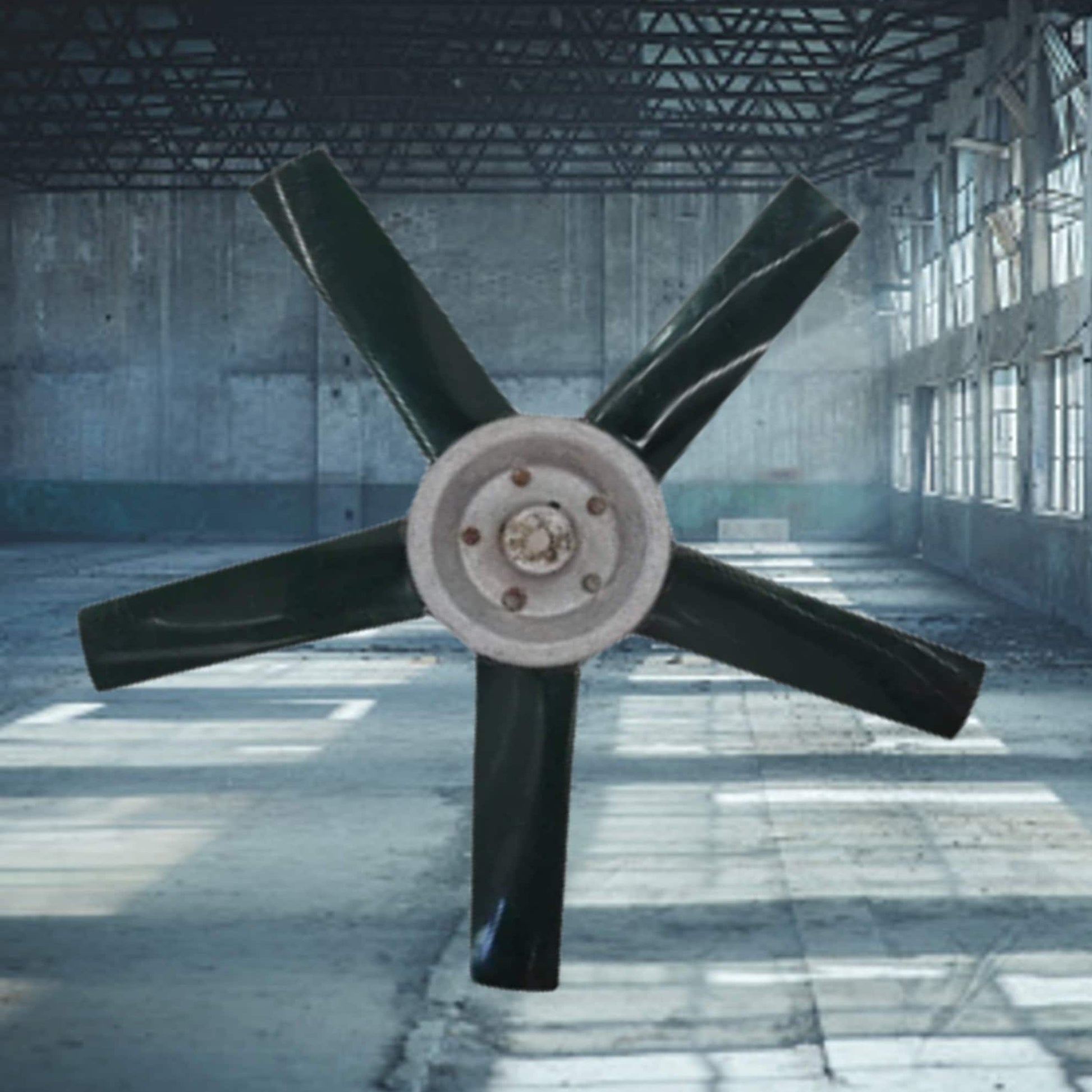 industrial fan wind turbine blade factory decor