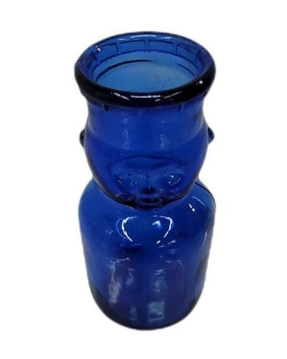 cobalt blue milk bottle glass container
