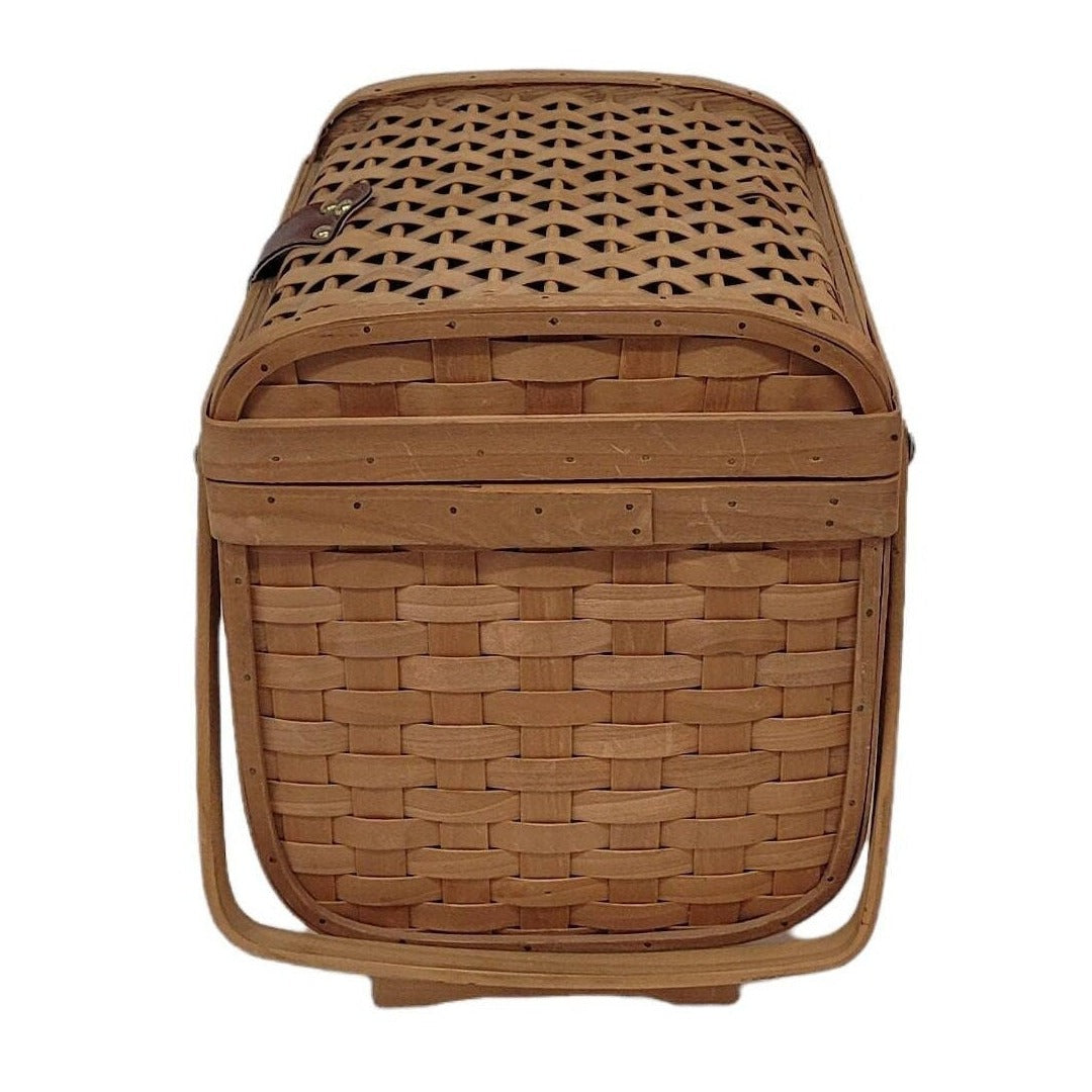 wicker picnic basket sewing basket storage organization