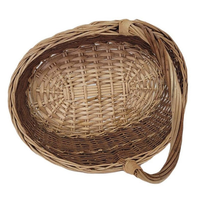 large wicker basket flower girl basket garden harvest basket