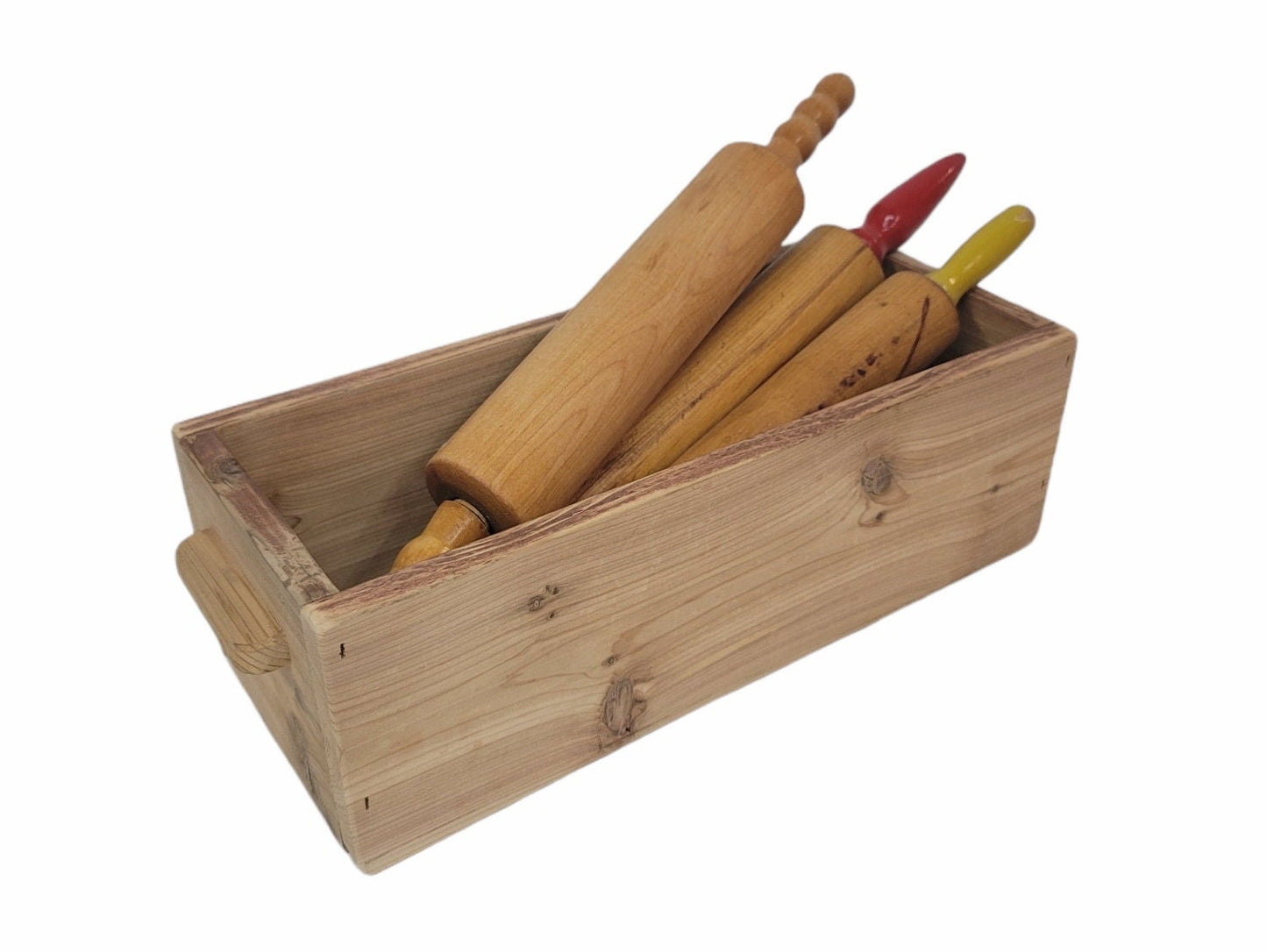 rustic wooden display crate