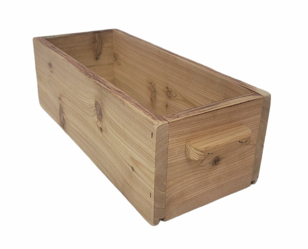 rustic wooden display crate
