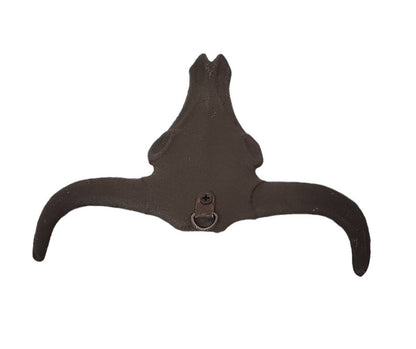 cast iron bull skull country western cowbow decor