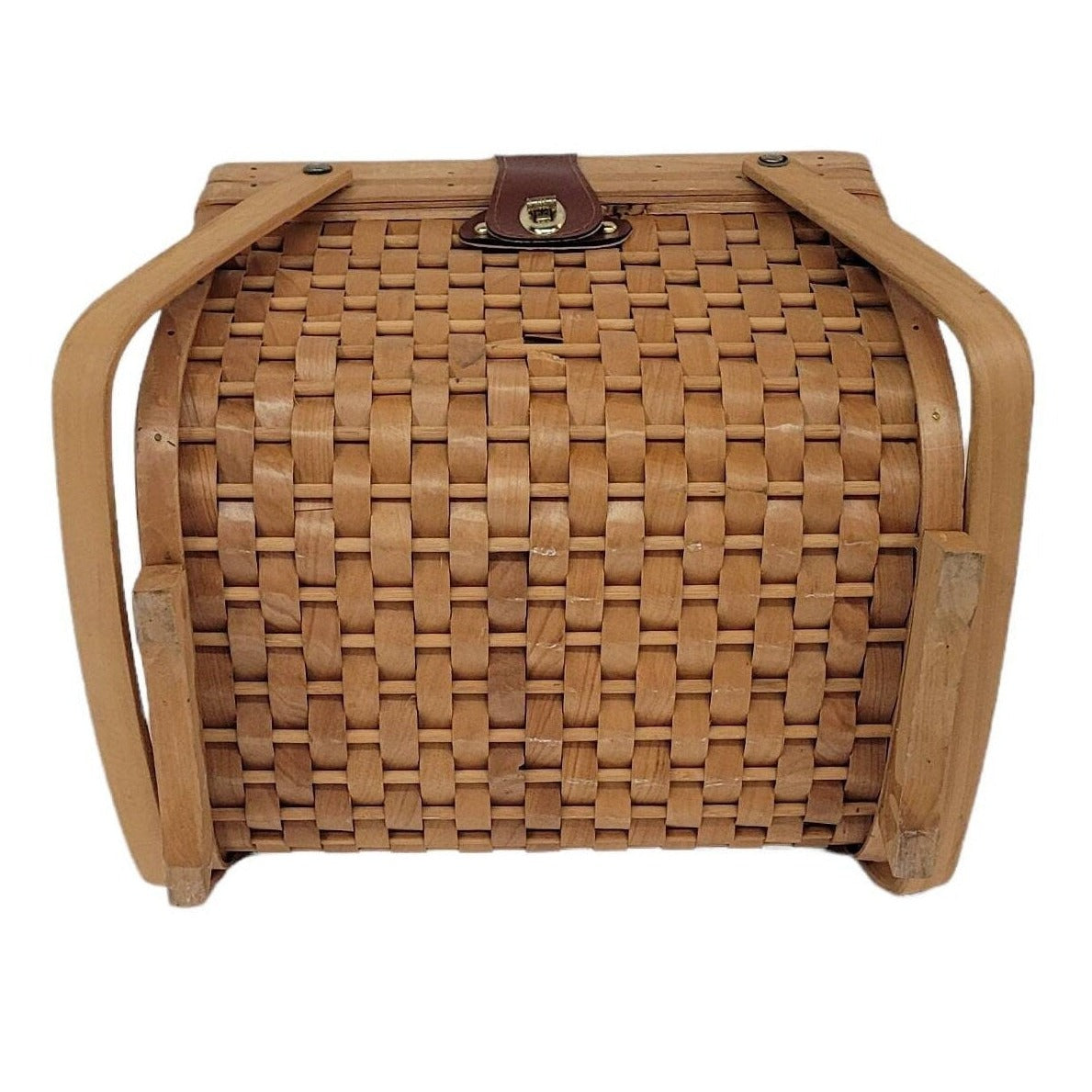 wicker picnic basket sewing basket storage organization