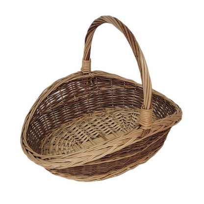 large wicker basket flower girl basket garden harvest basket