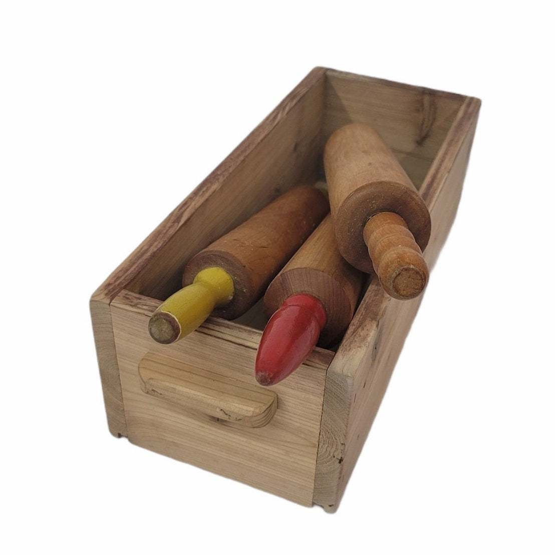 rustic wooden display crate