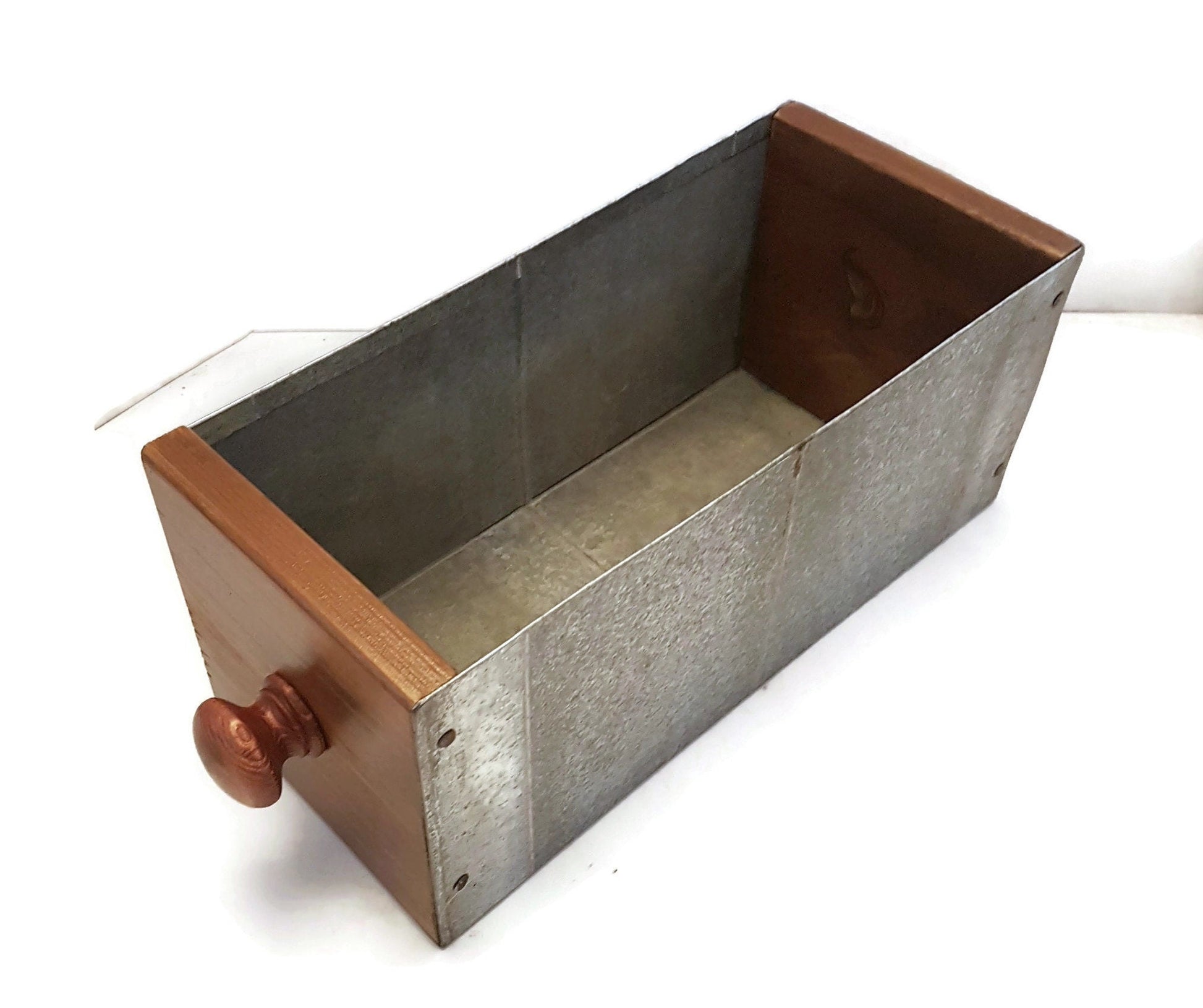 rustic wooden display crate