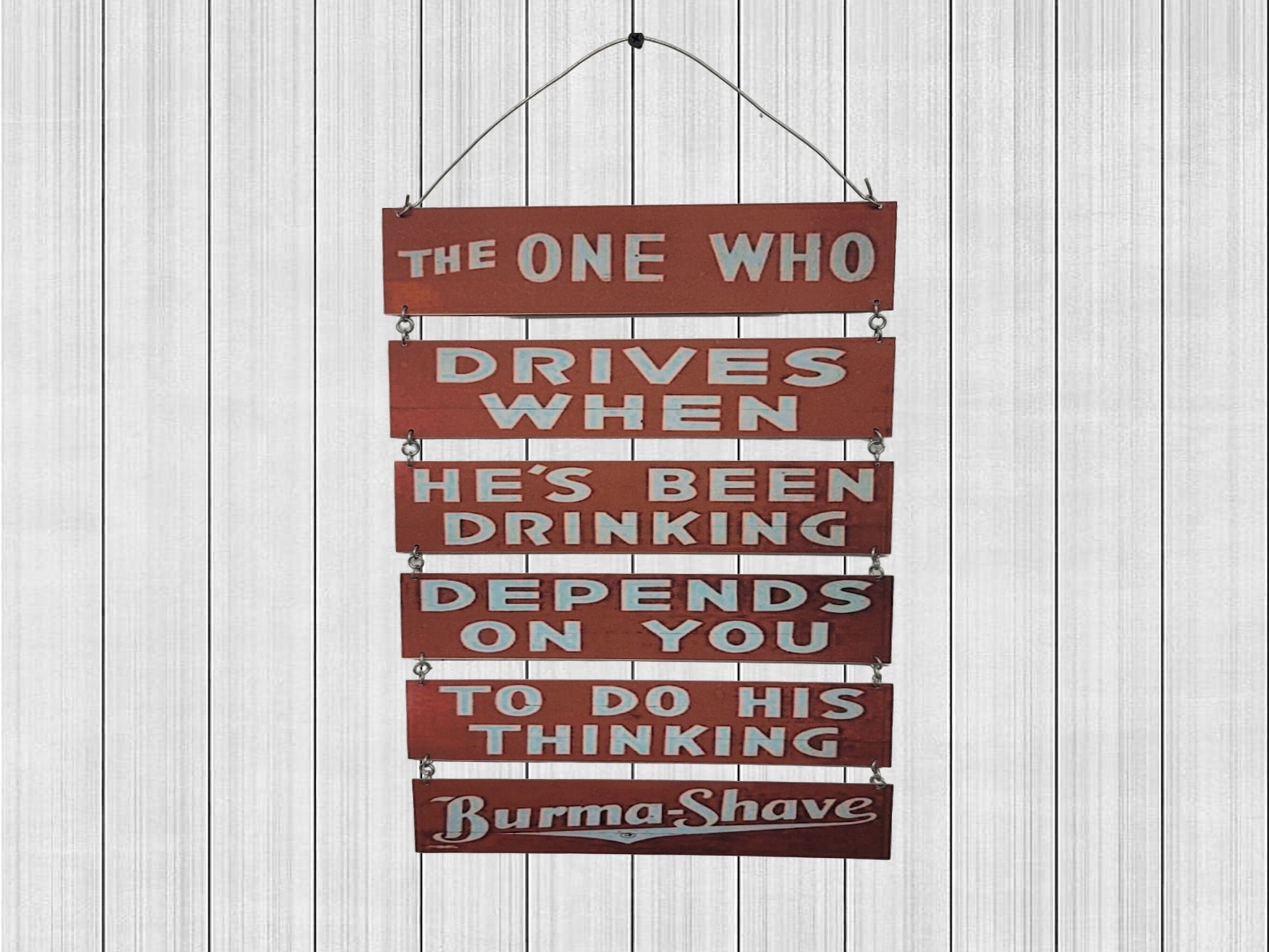 burma shave barber sign vintage advertizing shaving sign