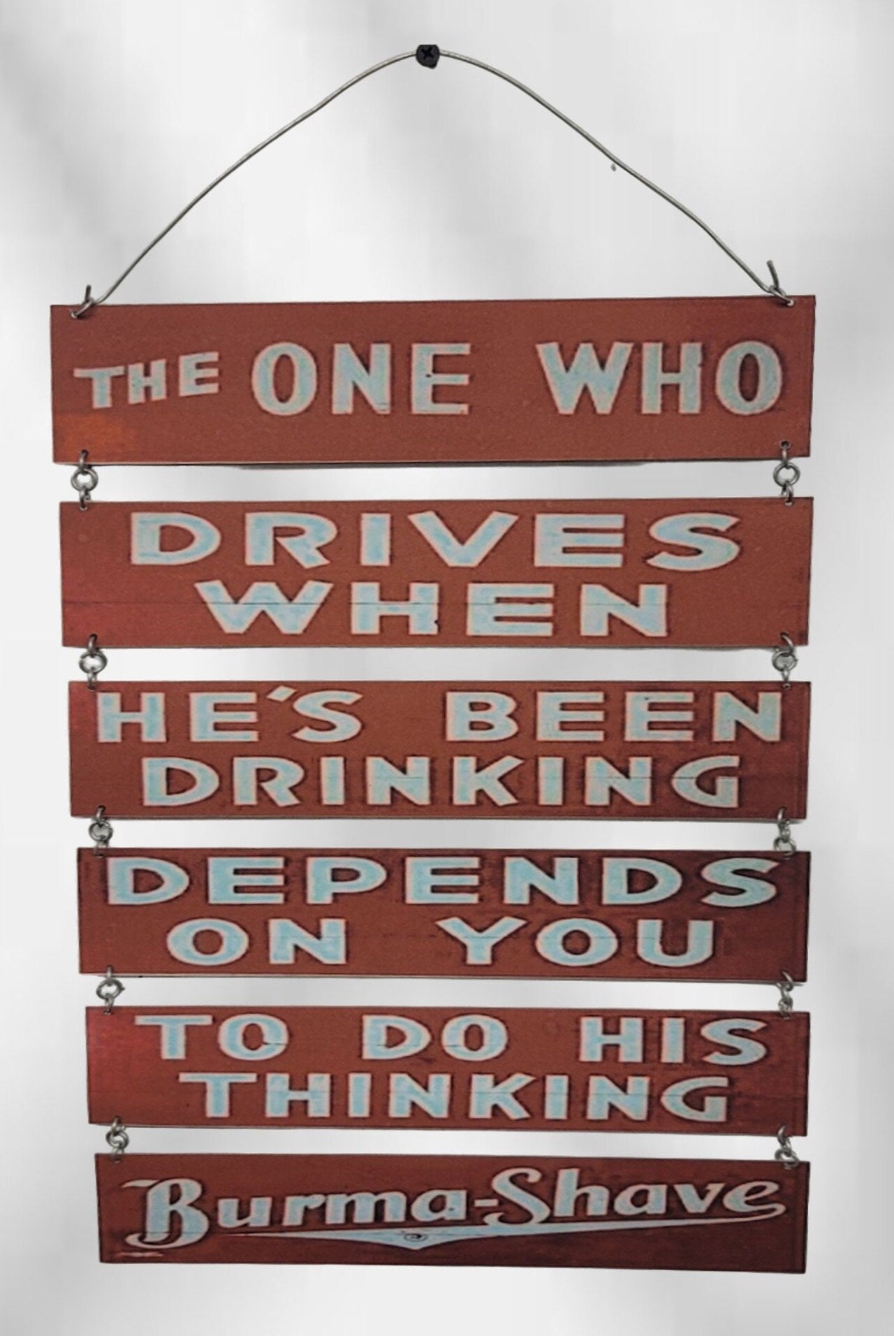 burma shave barber sign vintage advertizing shaving sign