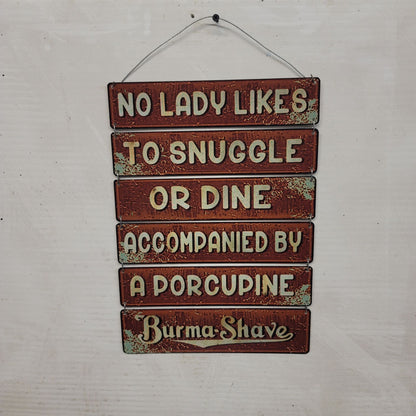 burma shave barber sign vintage advertizing shaving sign