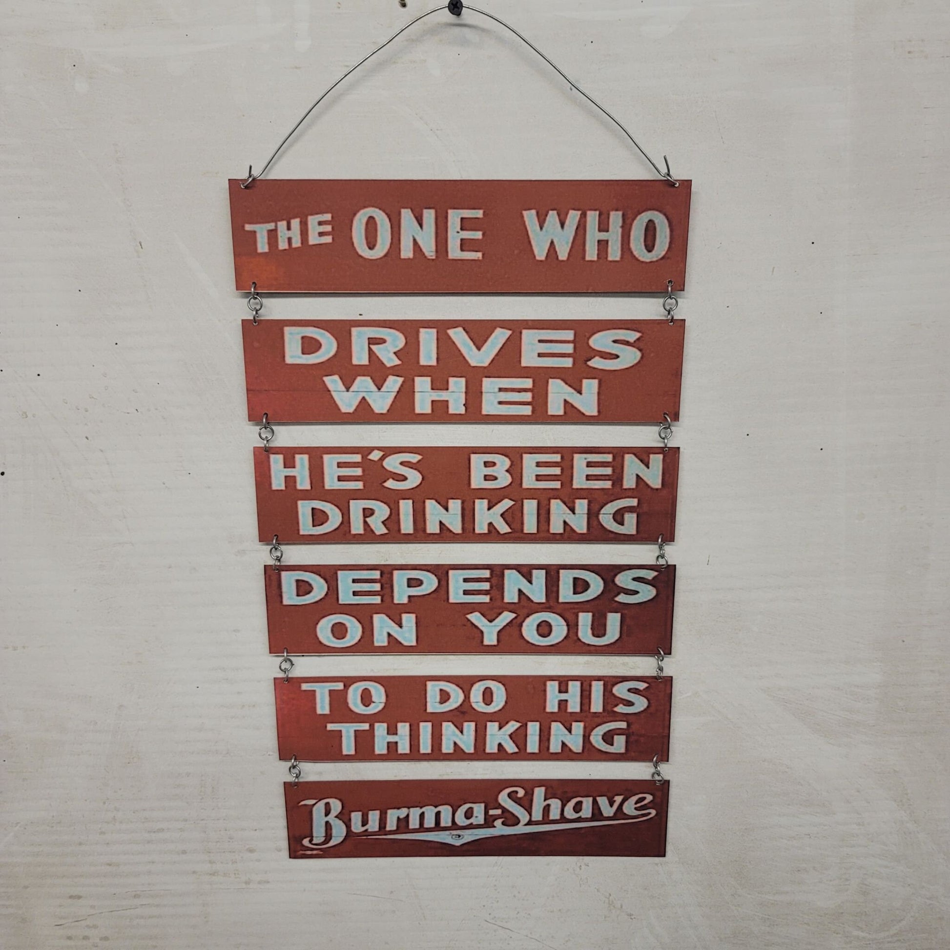 burma shave barber sign vintage advertizing shaving sign