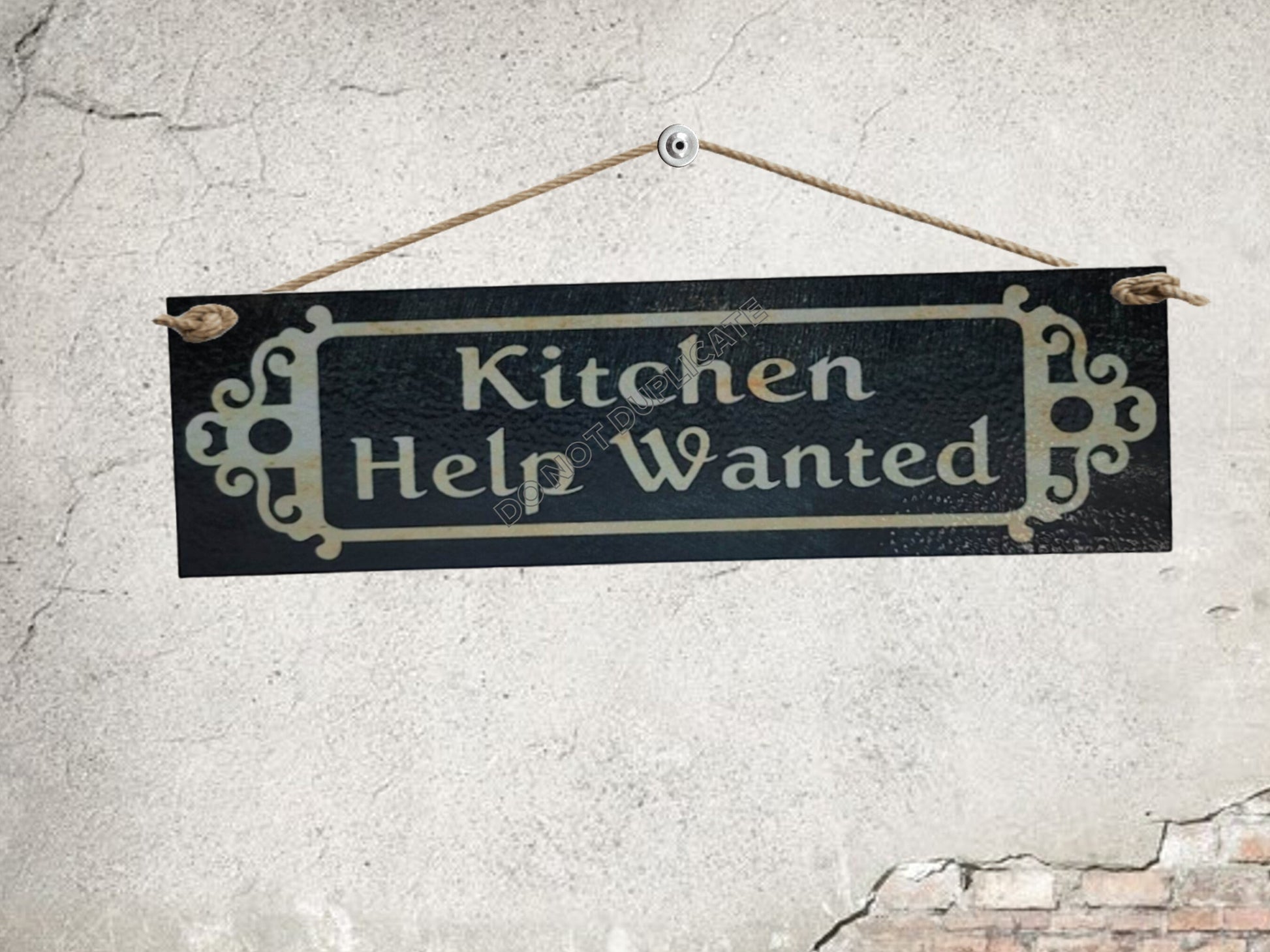 kitchen help wanted sign rustic kitchen decor