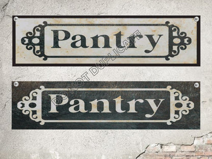 victorian pantry sign rustic kitchen decor