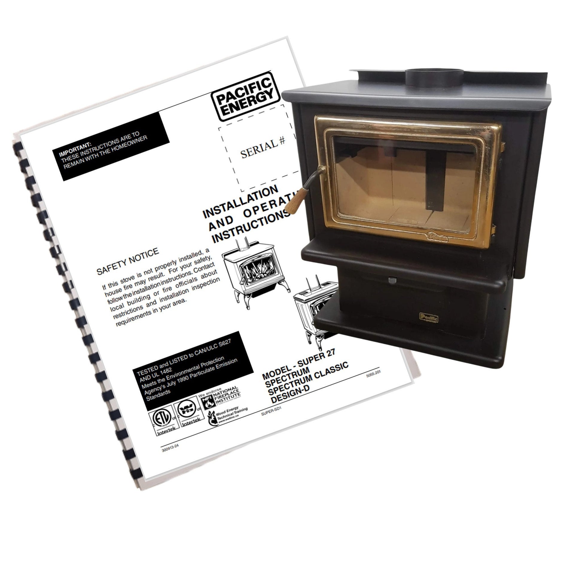 pacific energy wood stove manual vista series