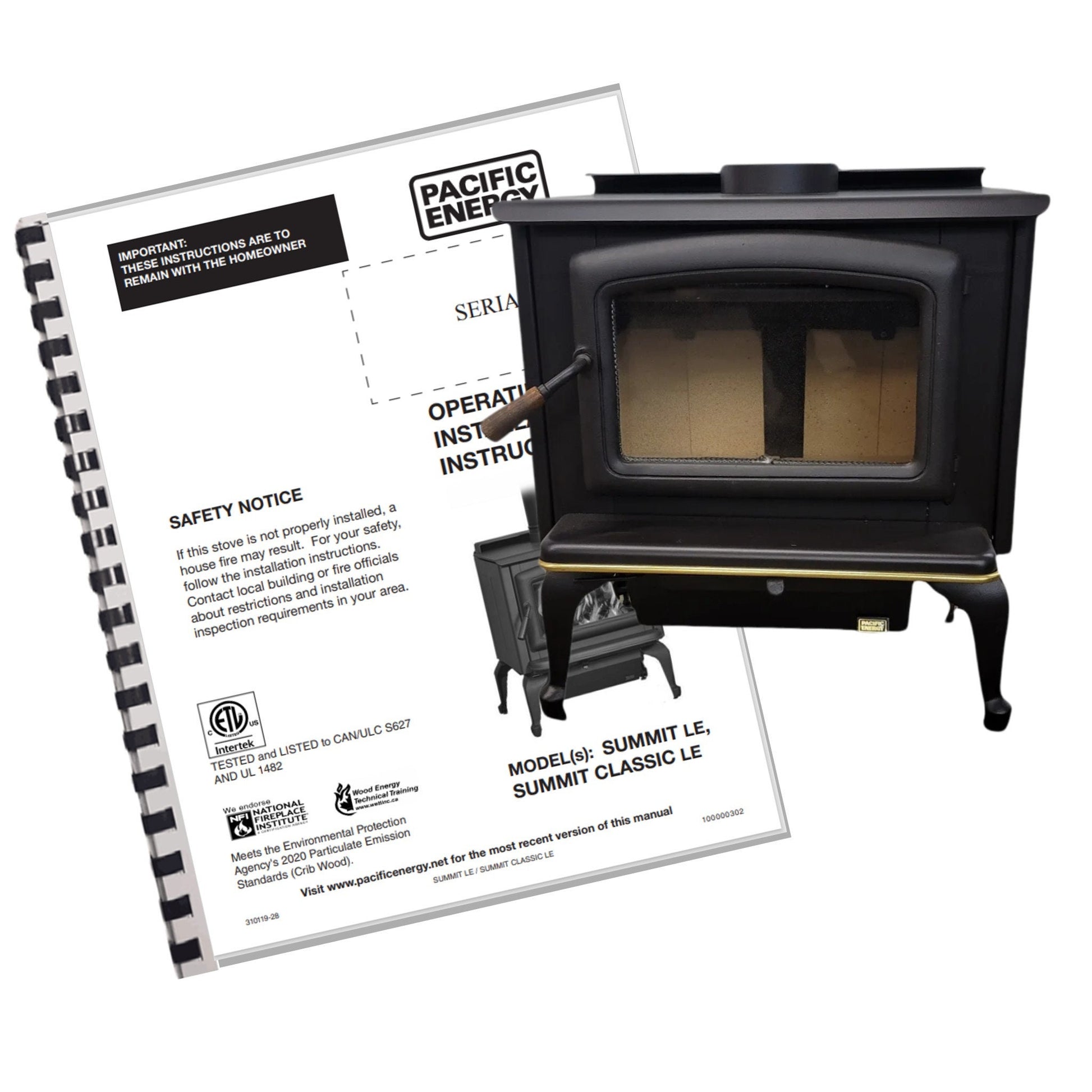 pacific energy wood stove manual vista series