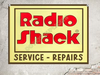 vintage radio shack sign reproduction add your name