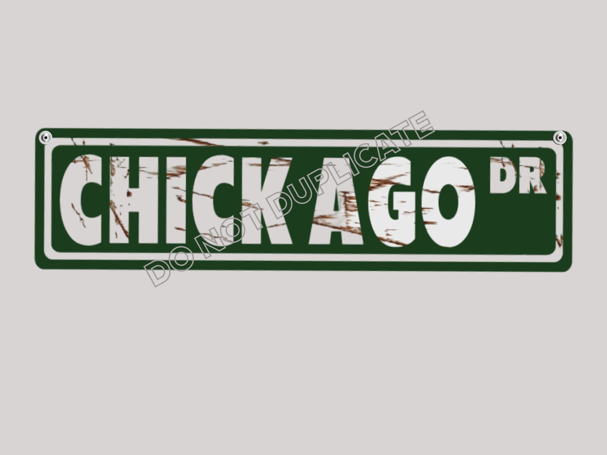 chicken coop sign custom metal personalized gift street sign
