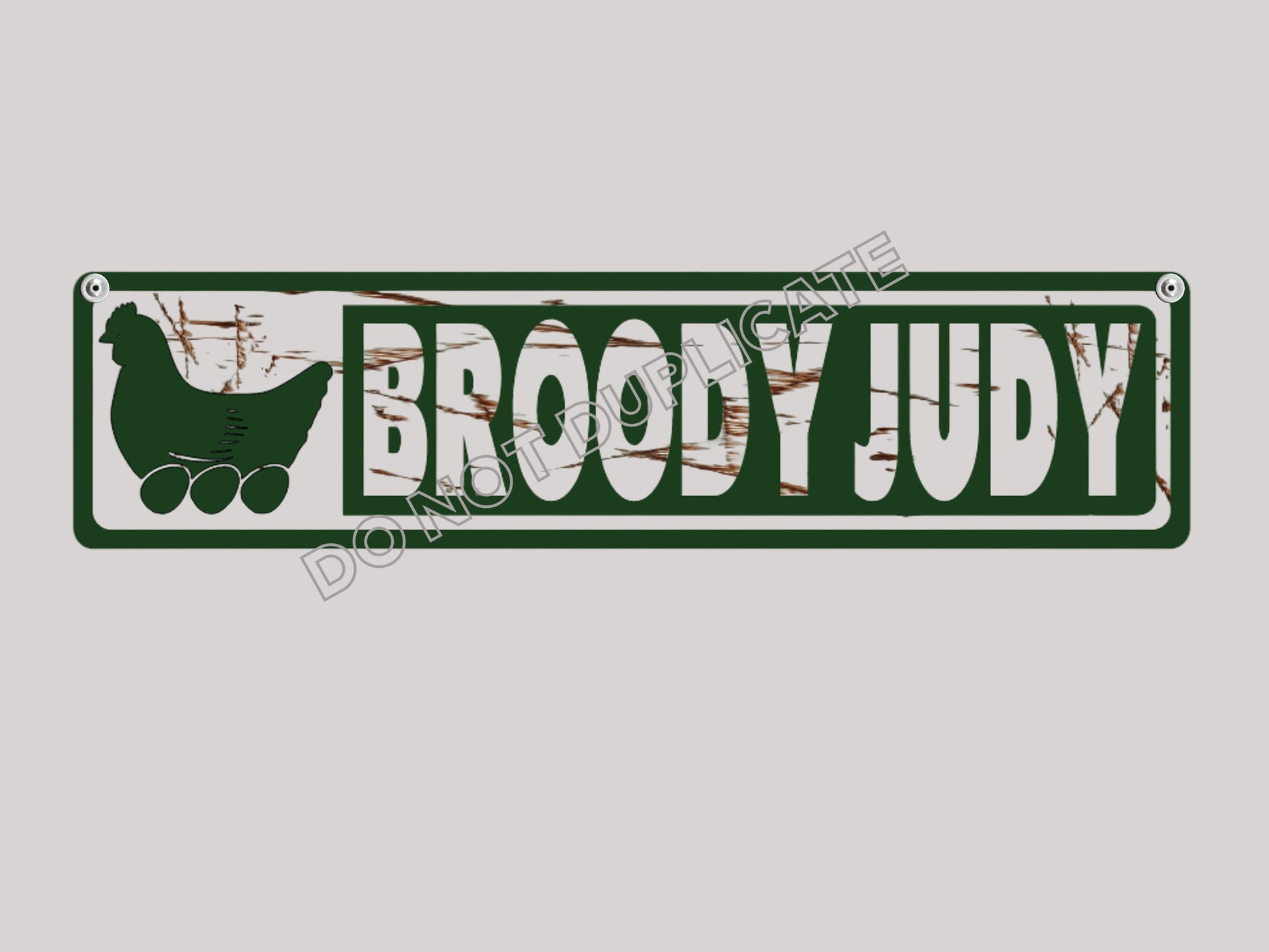 chicken coop sign custom metal personalized gift street sign