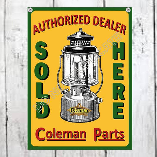 coleman sign personalized gift authorized dealer coleman parts sold here
