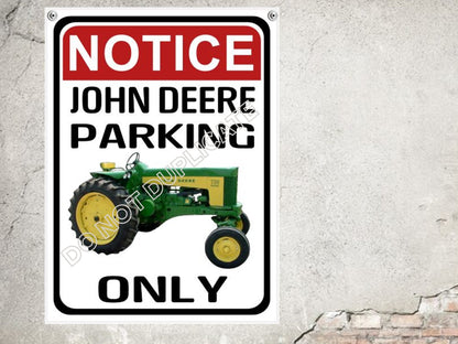 parking sign john deere parking only vintage tractor parking sign