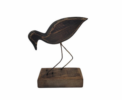wooden decoy shorebird folk art hunting decoy