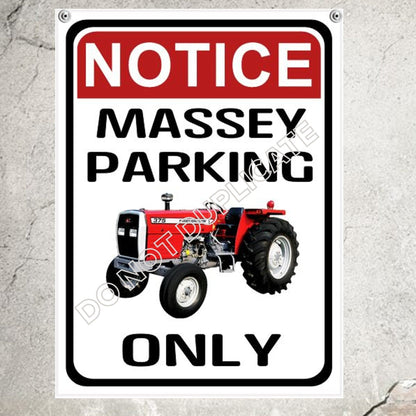 parking sign massey ferguson parking only vintage tractor parking sign