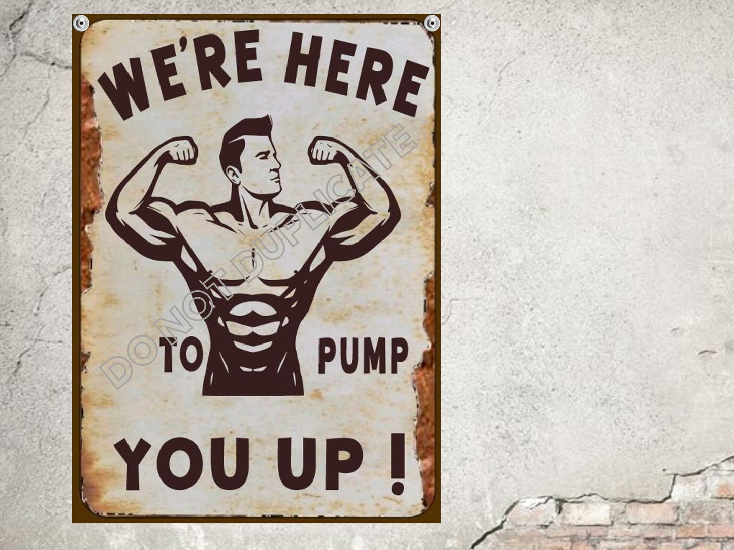body building muscles sign we're here to pump you up gym sign snl