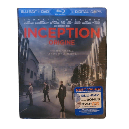 Inception Blu-Ray + DVD + Digital Copy Leonardo DiCapprio