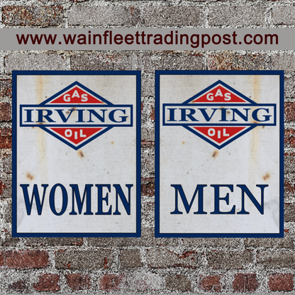 bathroom signs gas station irving gas and oil men and women