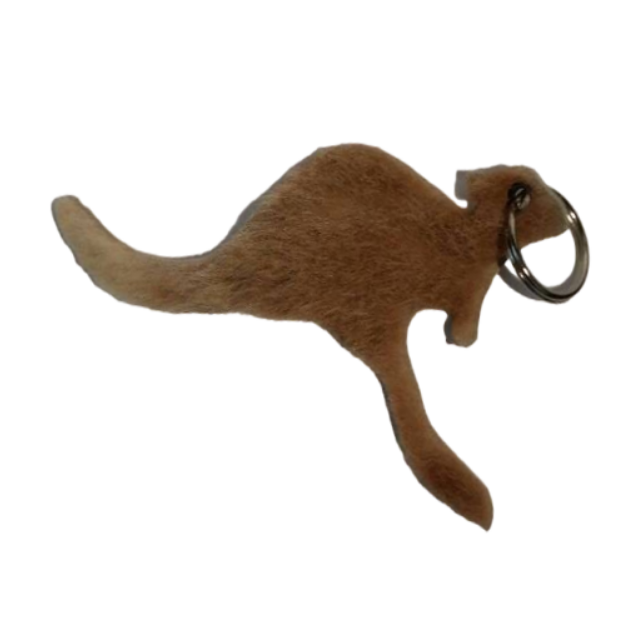 Kangaroo Keychain Australia Travel Gift Kangaroo Leather