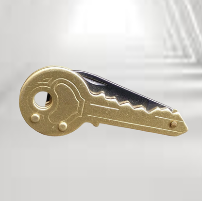 Key Shaped Folding Pocket Letter Opener Keychain