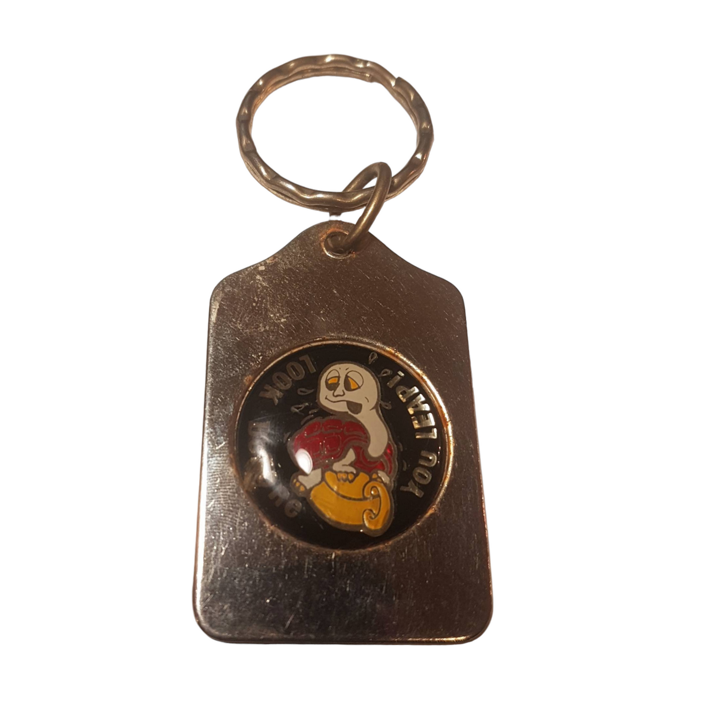 Look Before You Leap Keychain Good Advice Gift