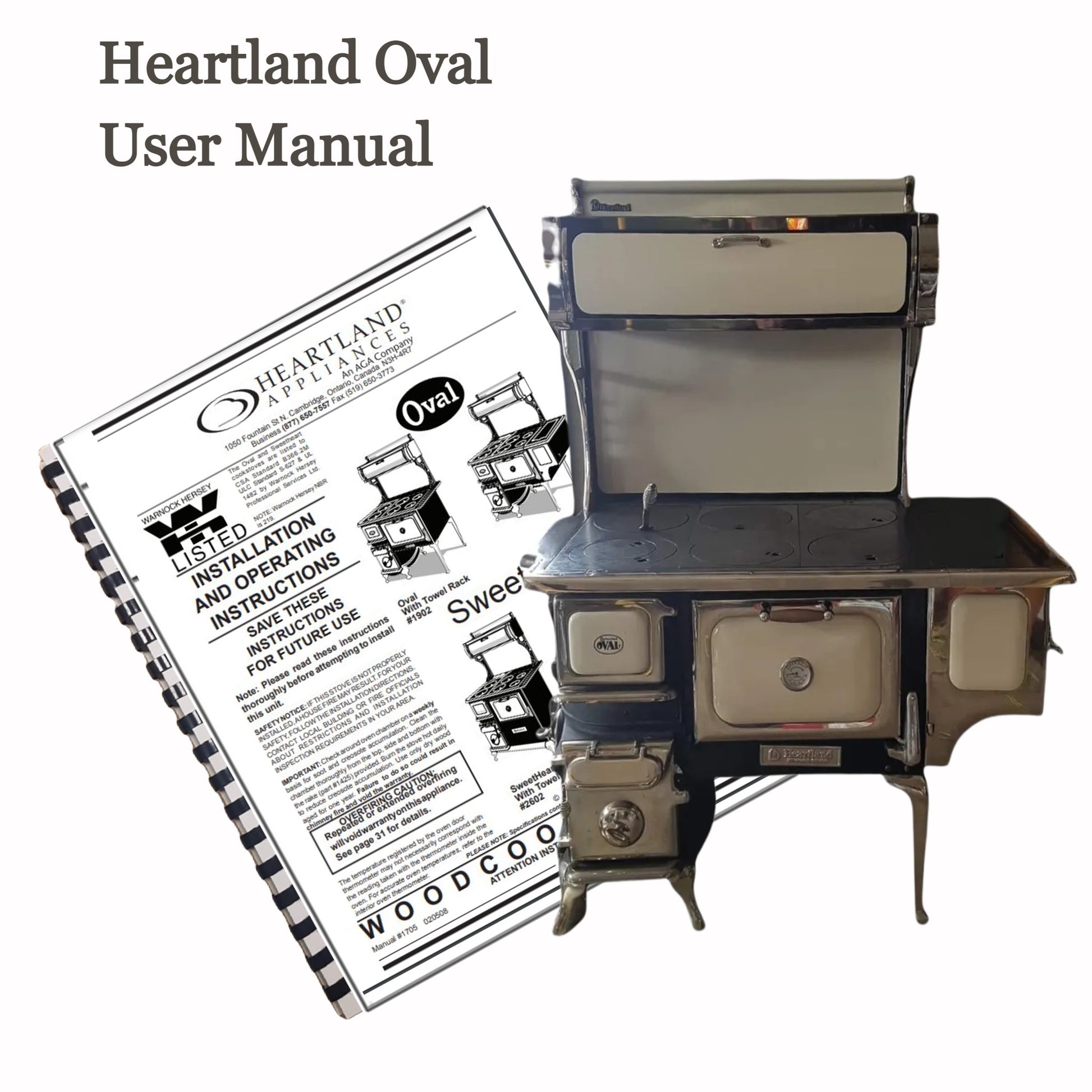 heartland oval / heartland sweetheart wood stove manual
