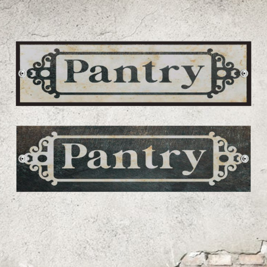 Victorian Pantry Sign Rustic Kitchen Decor