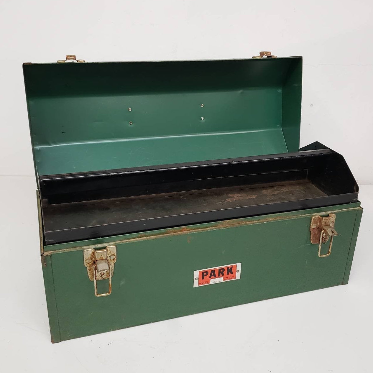 vintage machinist toolbox tombstone style park tool box