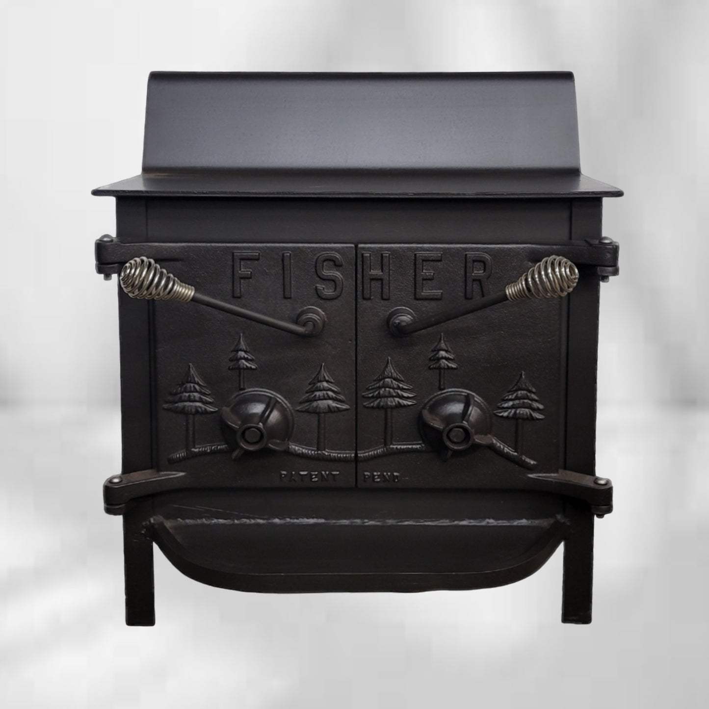 Grandma Bear Fisher Wood Stove Rear Chimney
