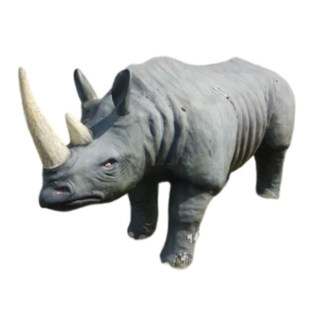 Life Sized Rhino Rhinoceros LAND MARK Statue Miniature Golf