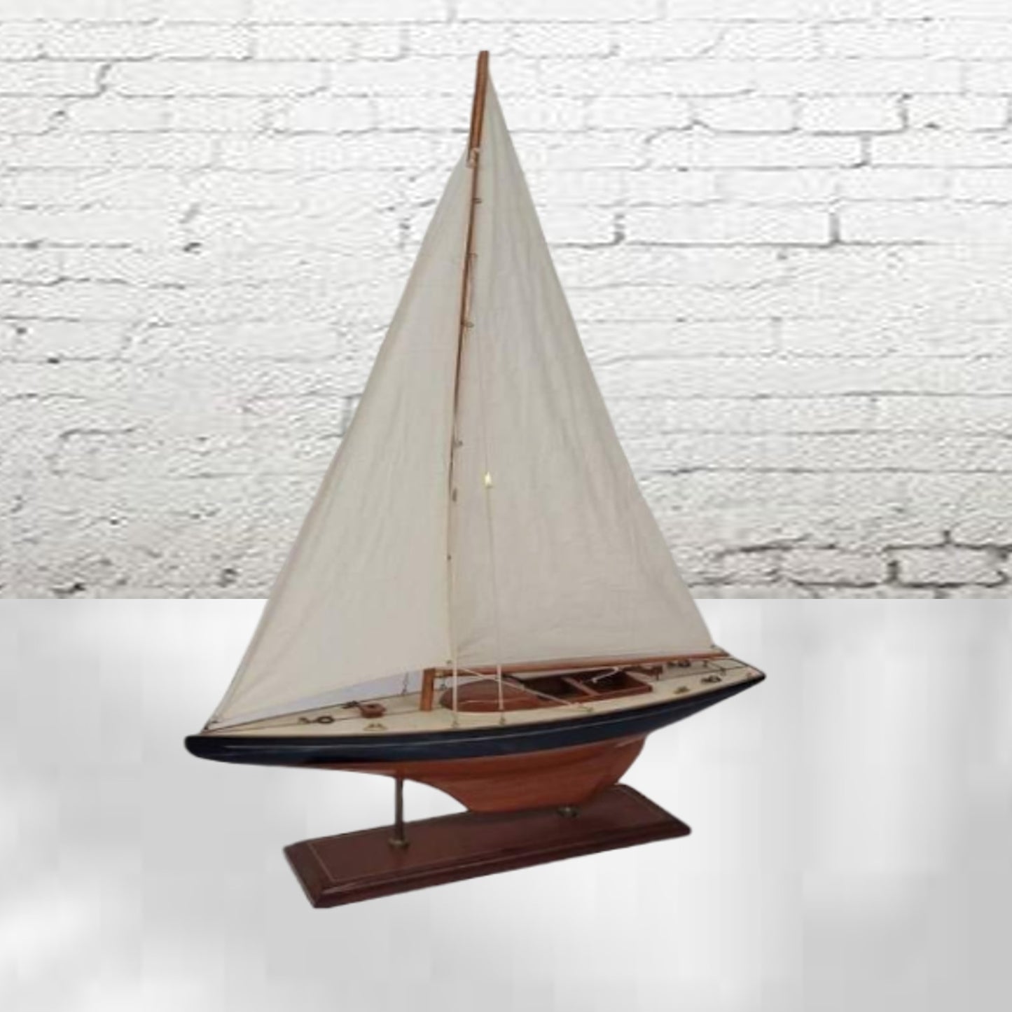 Model Sailboat Blue Nose Nautical Decor
