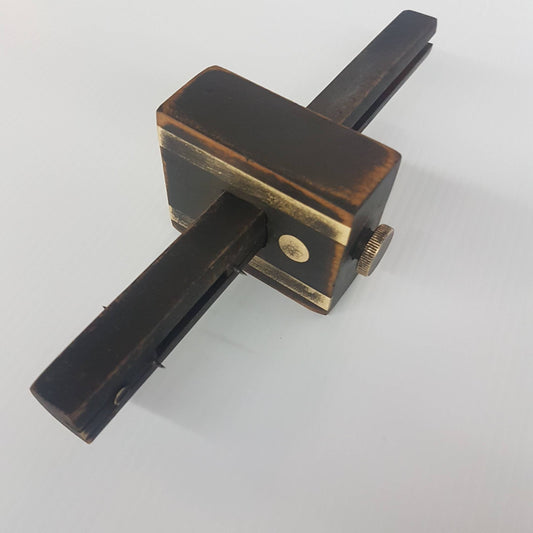 wood and brass carpenters woodworking scribe signed