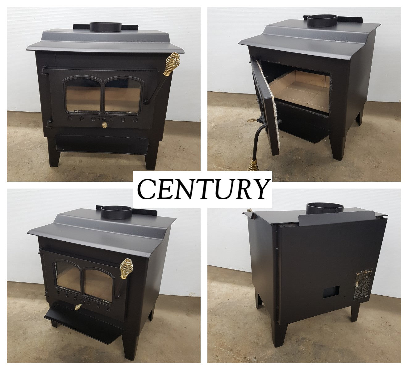 century air tight wood stove small