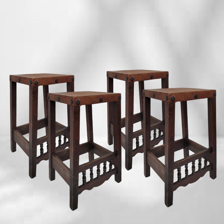 Arts And Crafts Stools Misson Oak Stools Set Of 4