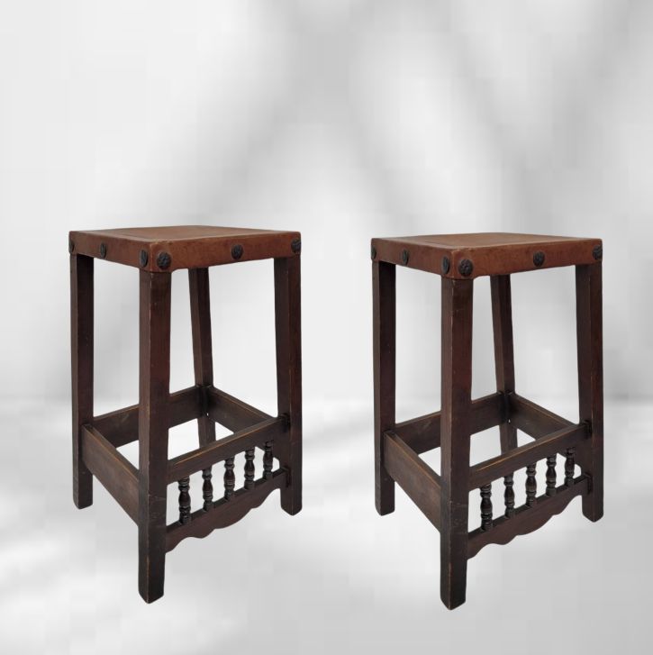 Arts And Crafts Stools Misson Oak Stools Set Of 4