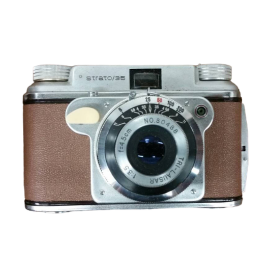 Strato 35 MM Camera With Original Leather Case & Strap